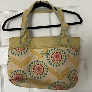 Fossil long live vintage canvas purse